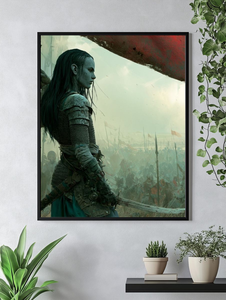 Warrior Queen Fantasy Poster. — room view 4