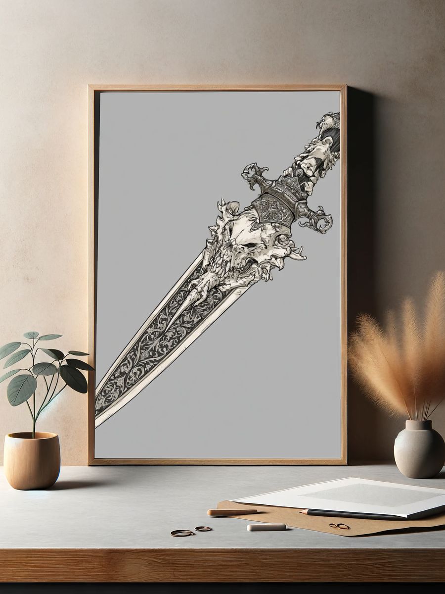 Abandoned Sci-Fi Corridor Print. — room view 2