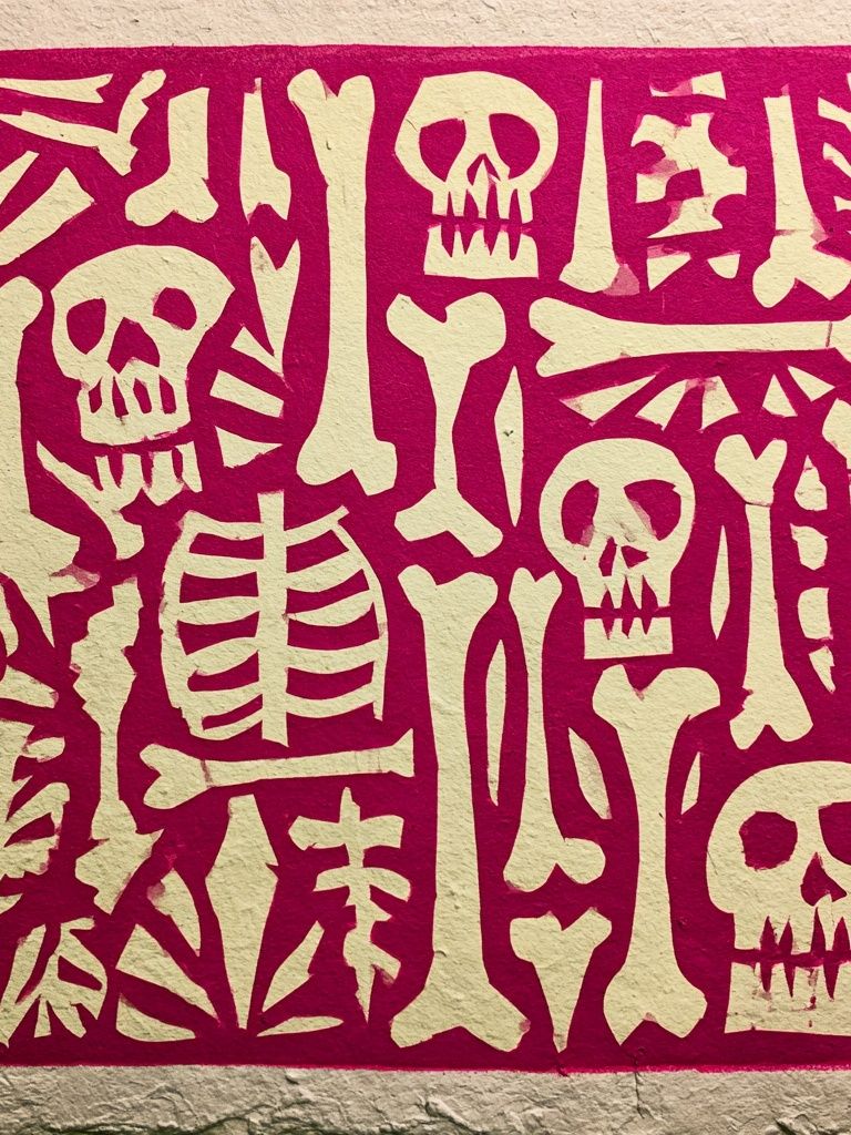 Skeleton Cutout Illustration Poster. poster detail