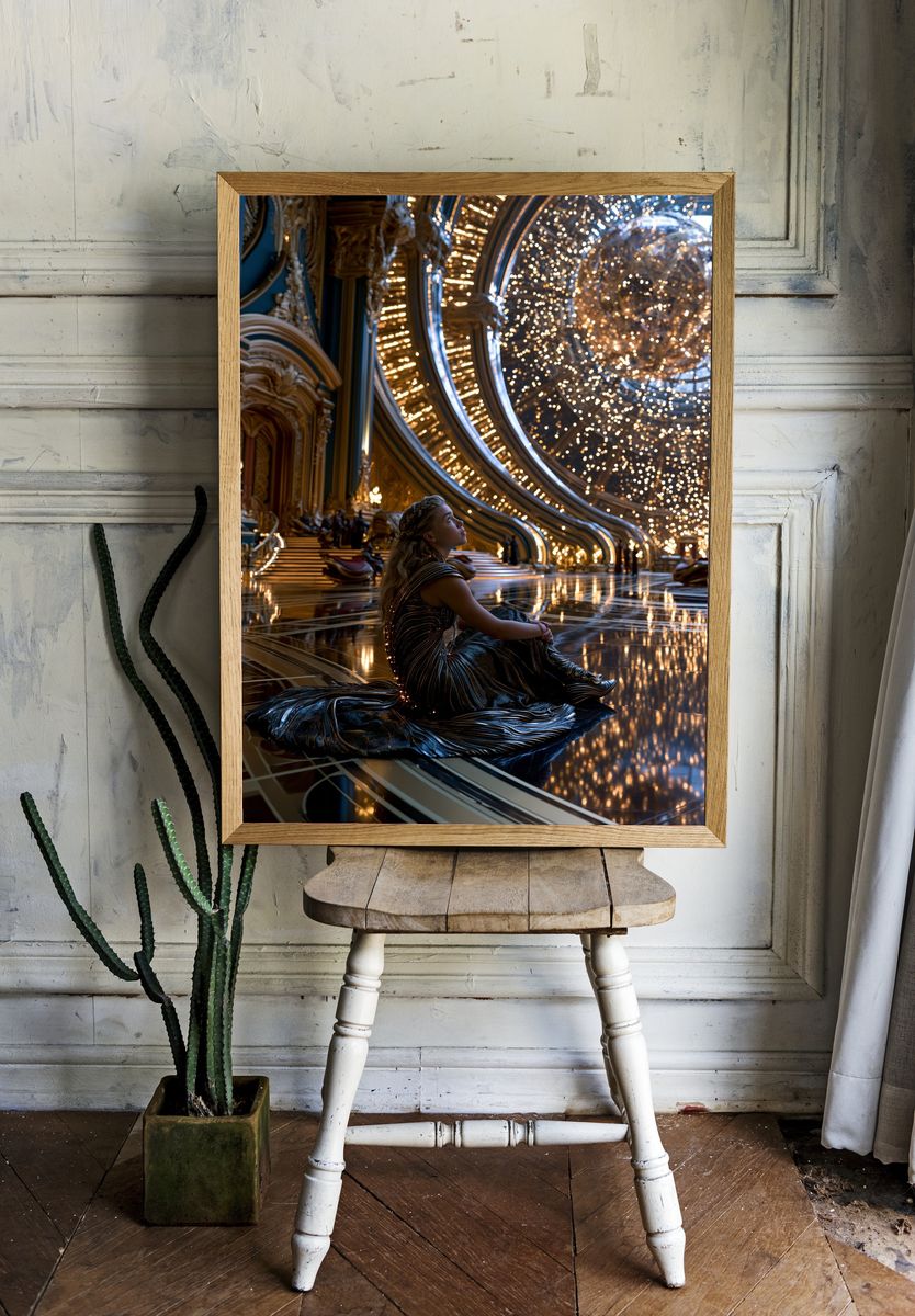 Celestial Palace Portrait Print. room preview