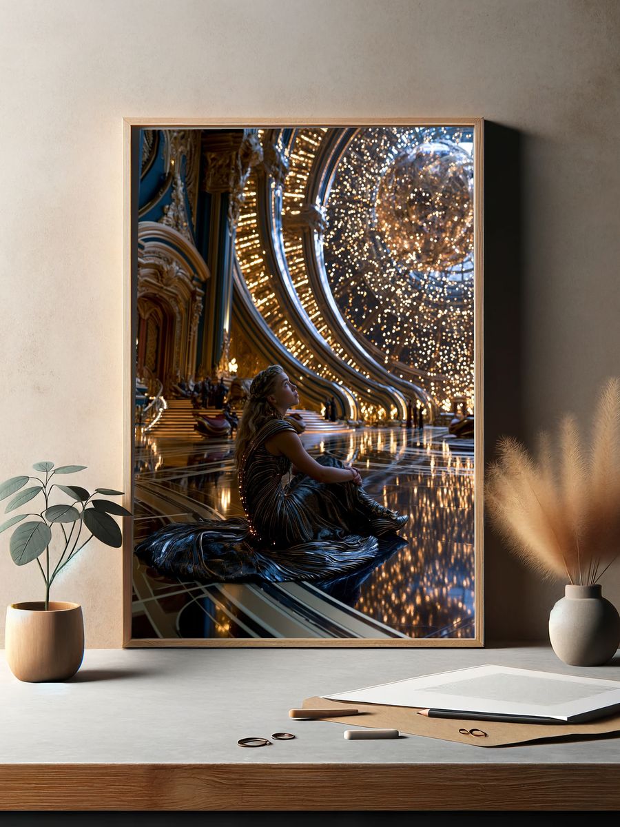 Celestial Palace Portrait Print. — room view 2