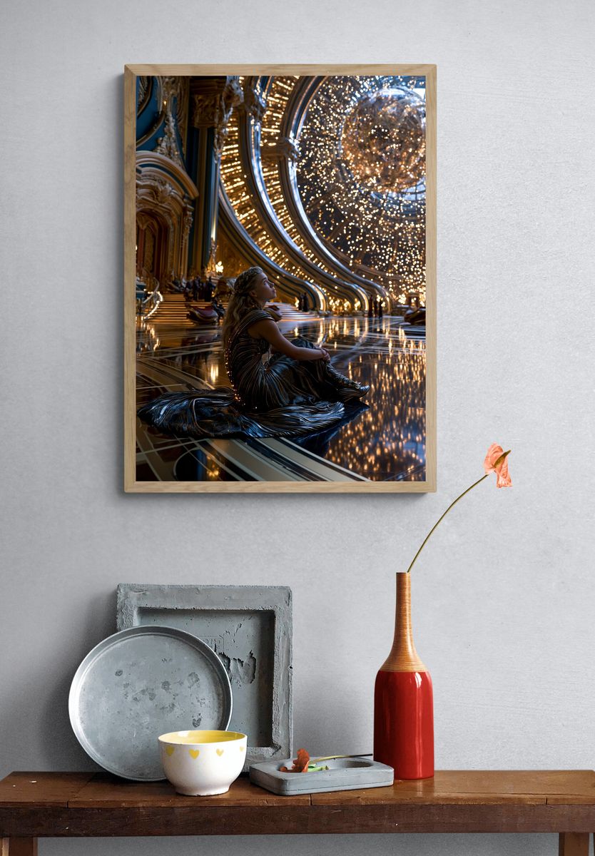 Celestial Palace Portrait Print. — room view 3