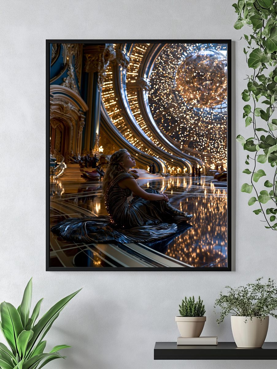 Celestial Palace Portrait Print. — room view 4