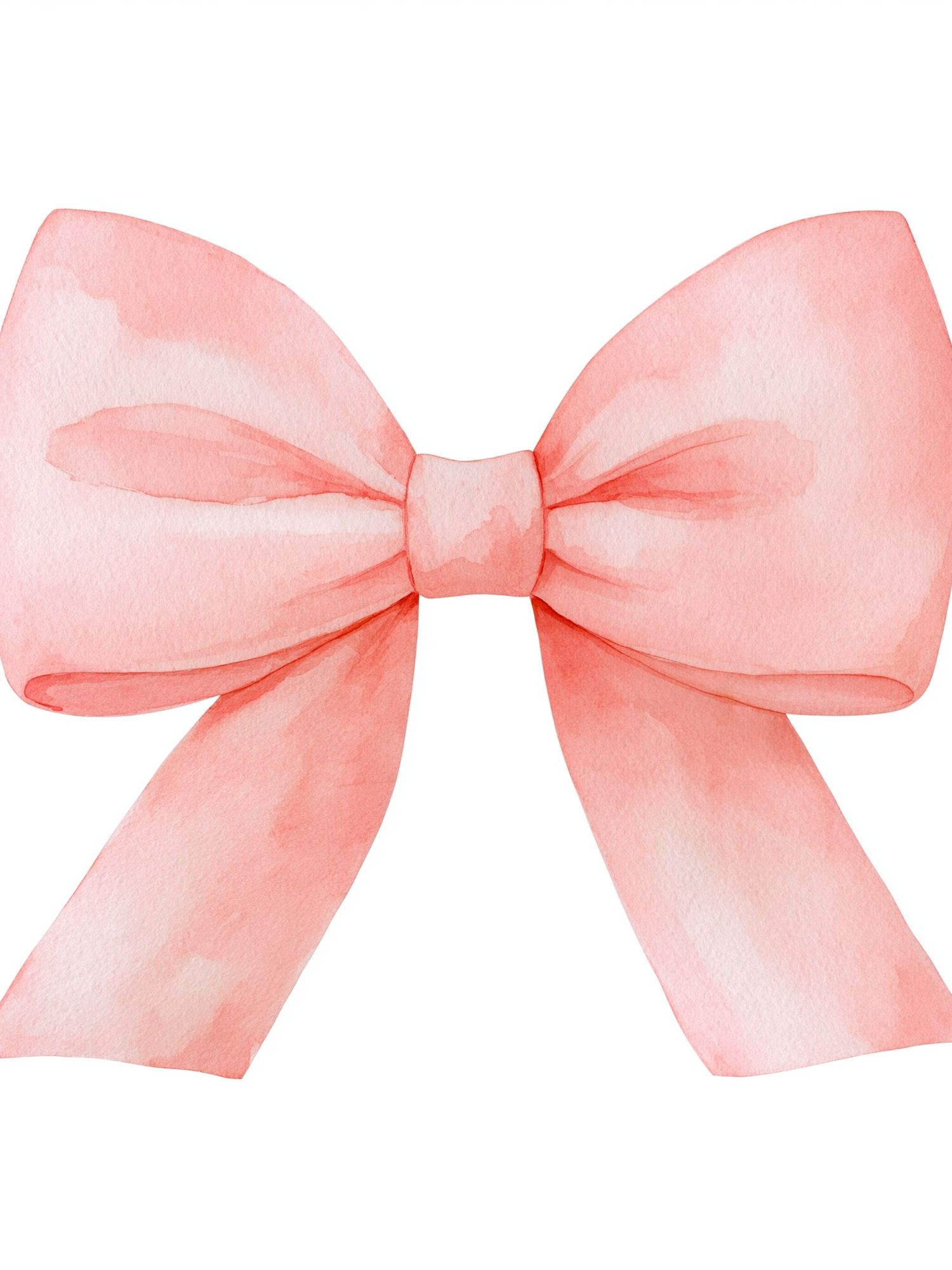 Pink Watercolor Bow Print. poster — illustration art