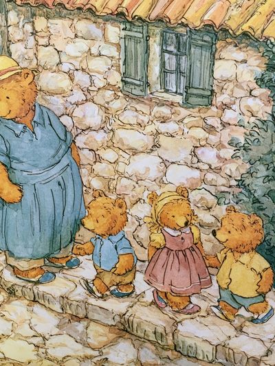 Winnie the Pooh Village Walk Poster. poster