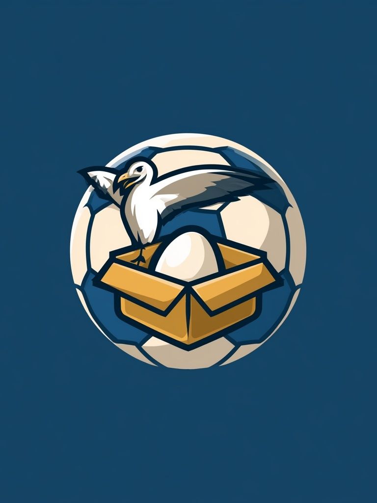 Seagull Nest Emblem Illustration Poster. poster — illustration art