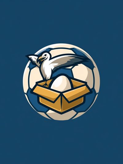 Seagull Nest Emblem Illustration Poster. poster