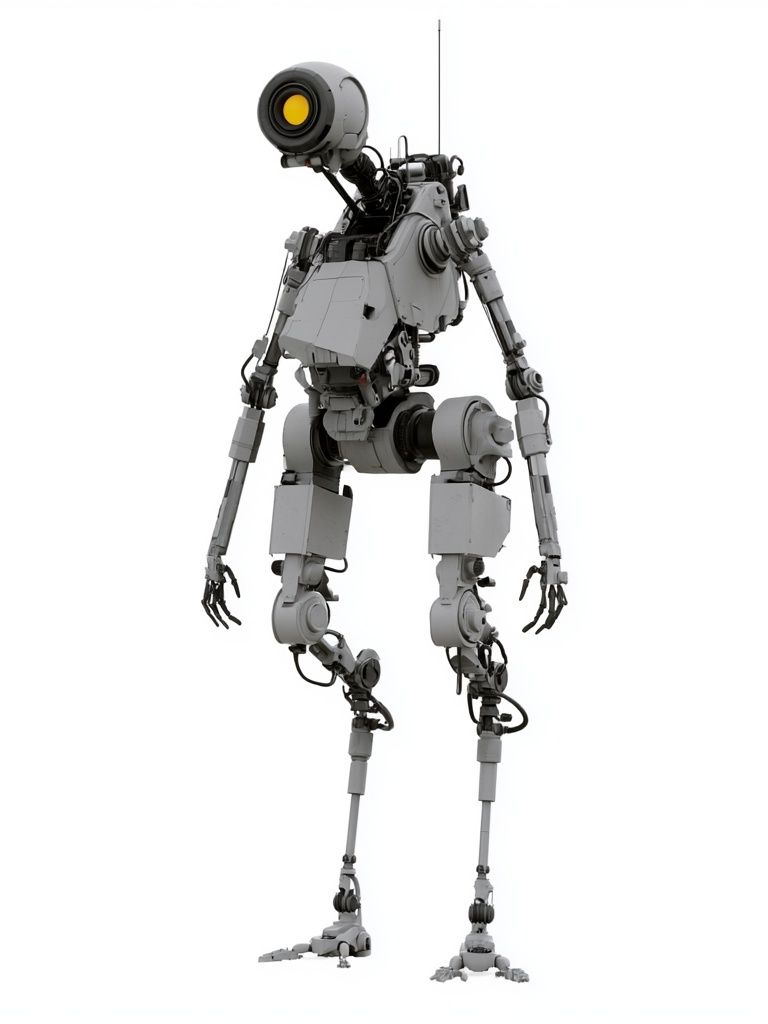 Humanoid Robot Illustration Poster. poster — illustration art