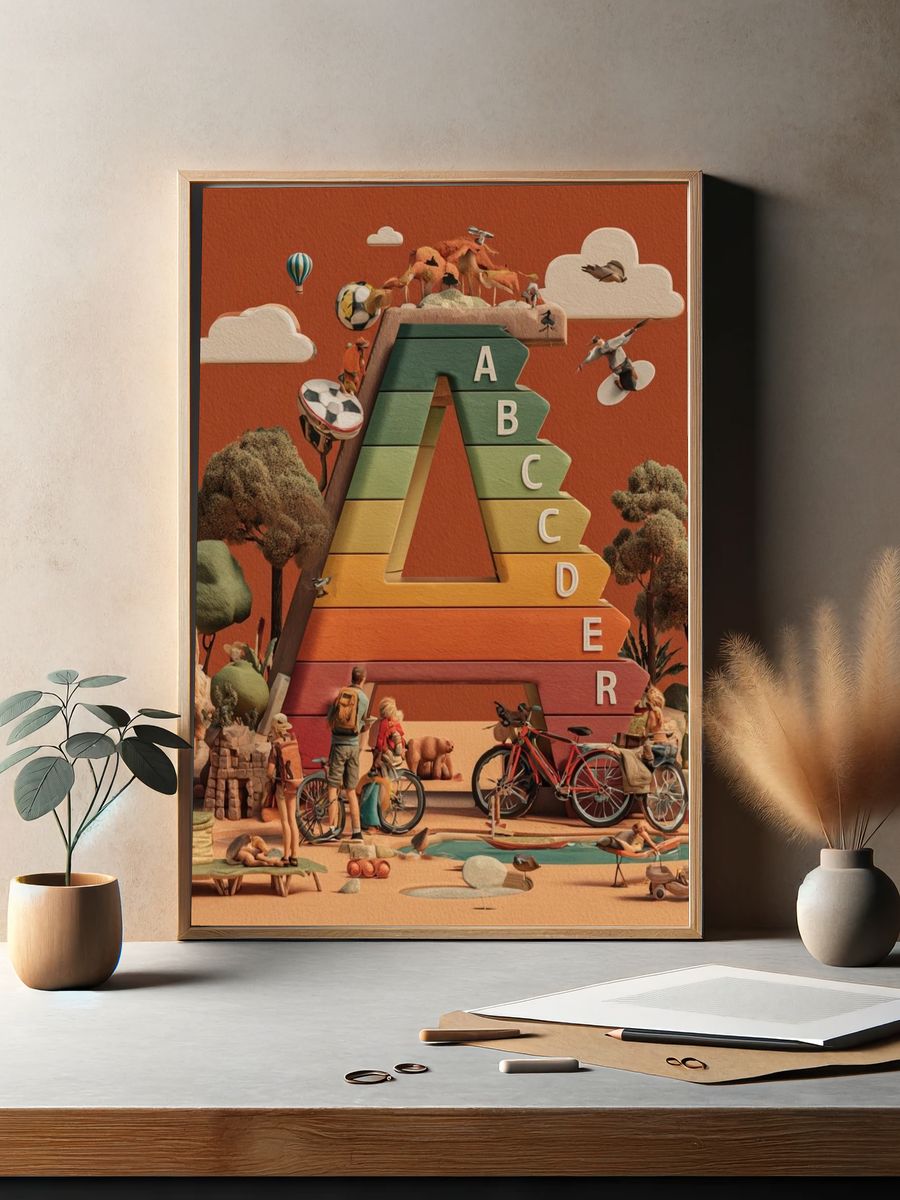 Alphabet Adventure Illustration Poster. — room view 2