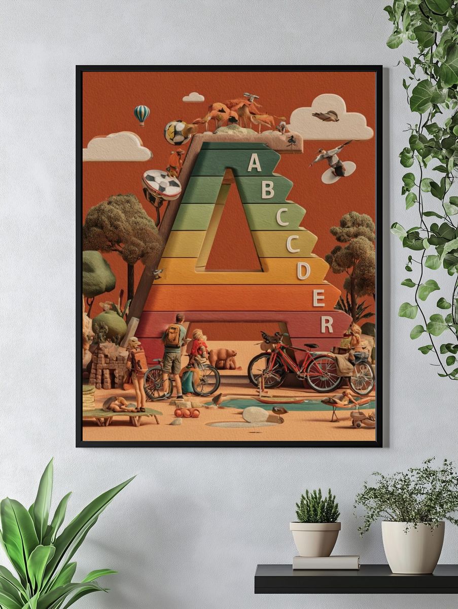 Alphabet Adventure Illustration Poster. — room view 4