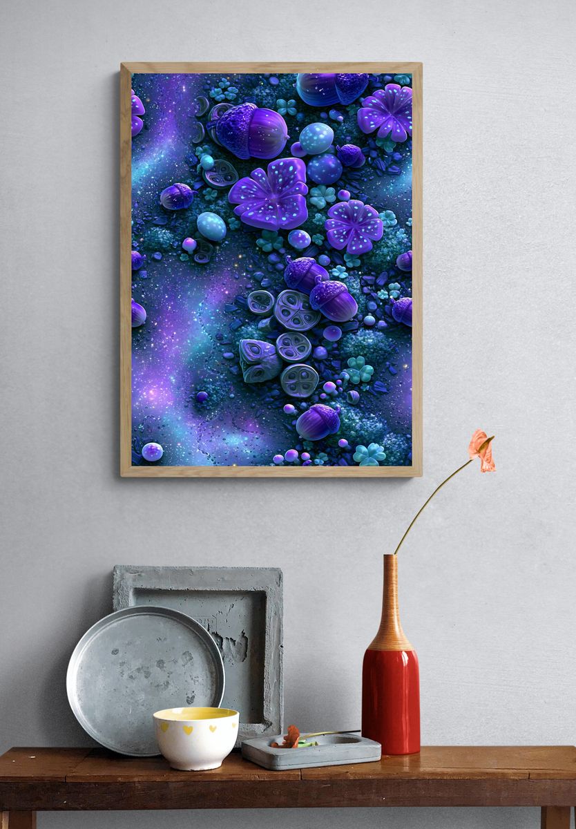 Enchanted Acorn Garden Print. — room view 3