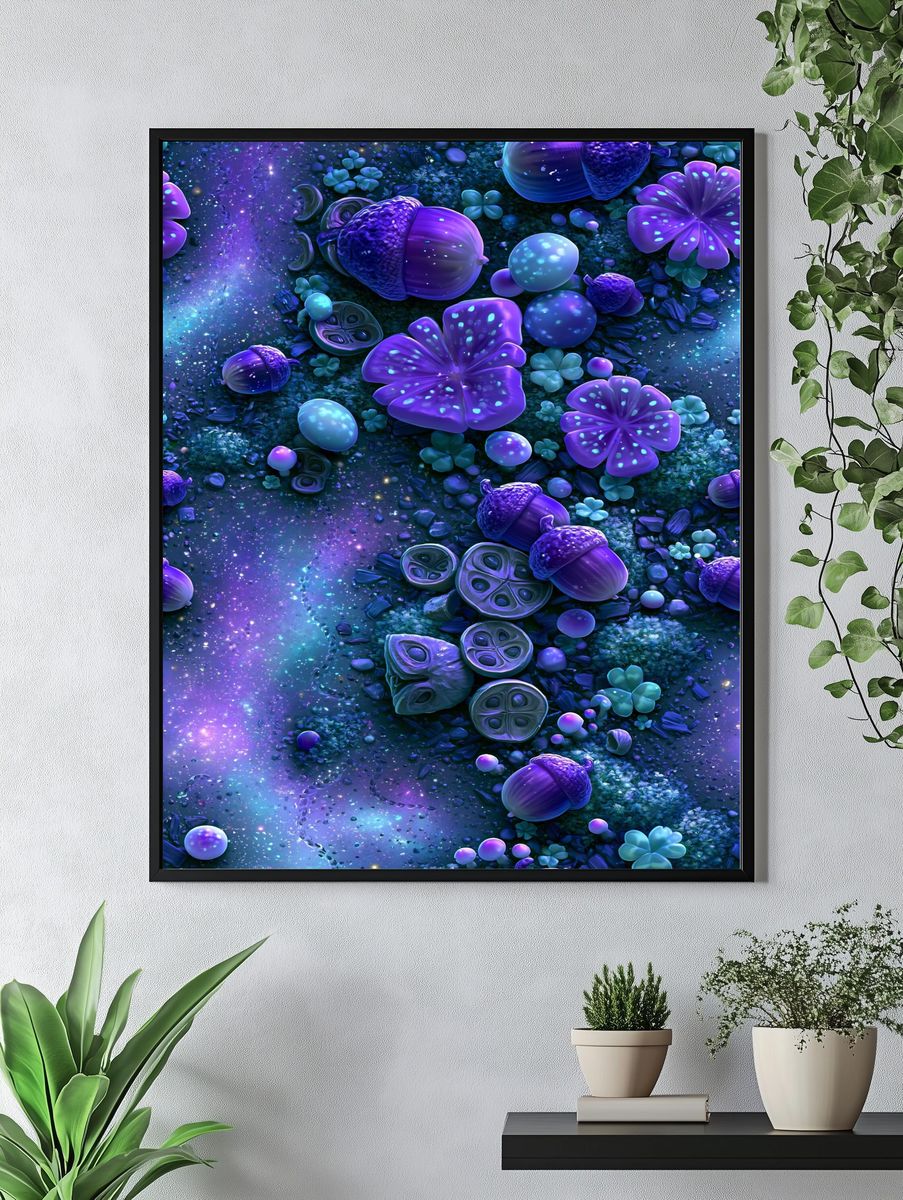 Enchanted Acorn Garden Print. — room view 4