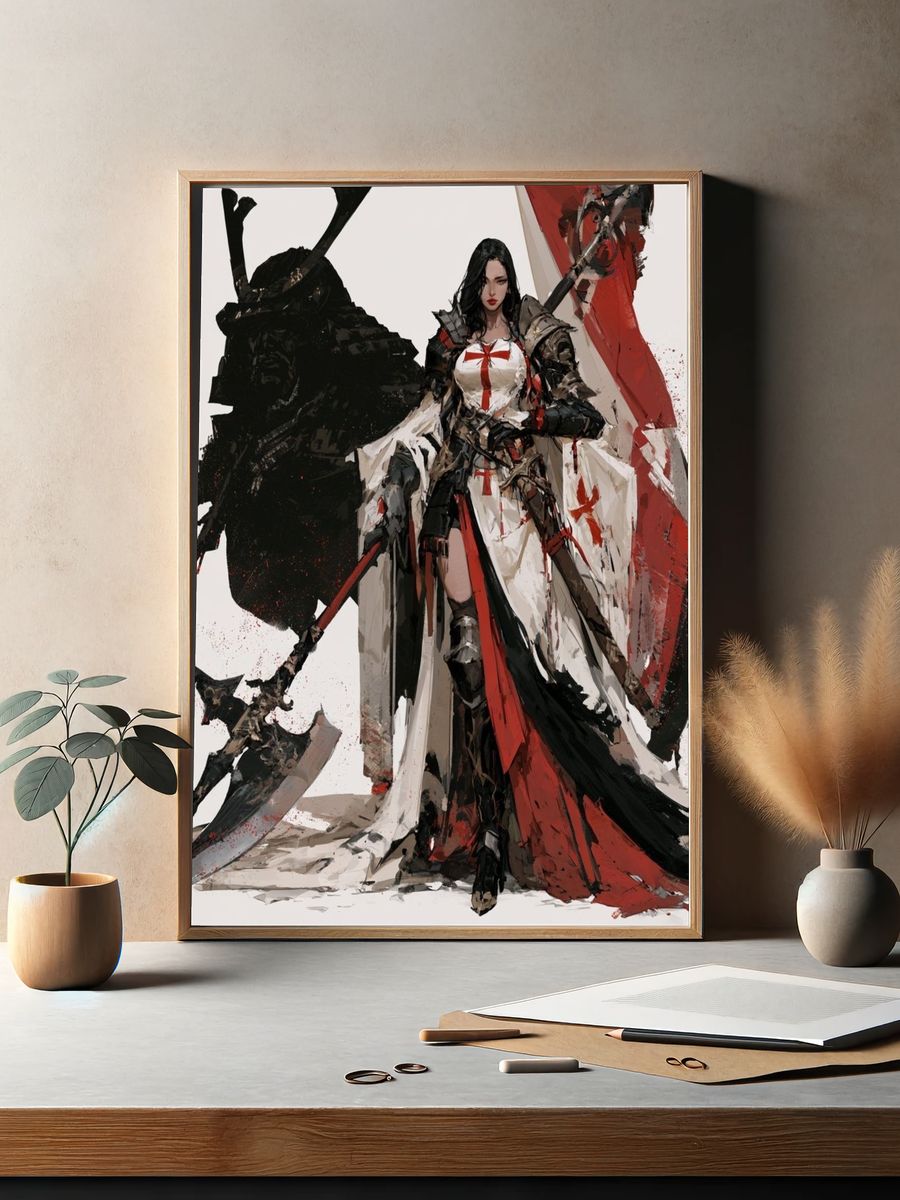 Haunting Skull Ink Poster. — room view 2