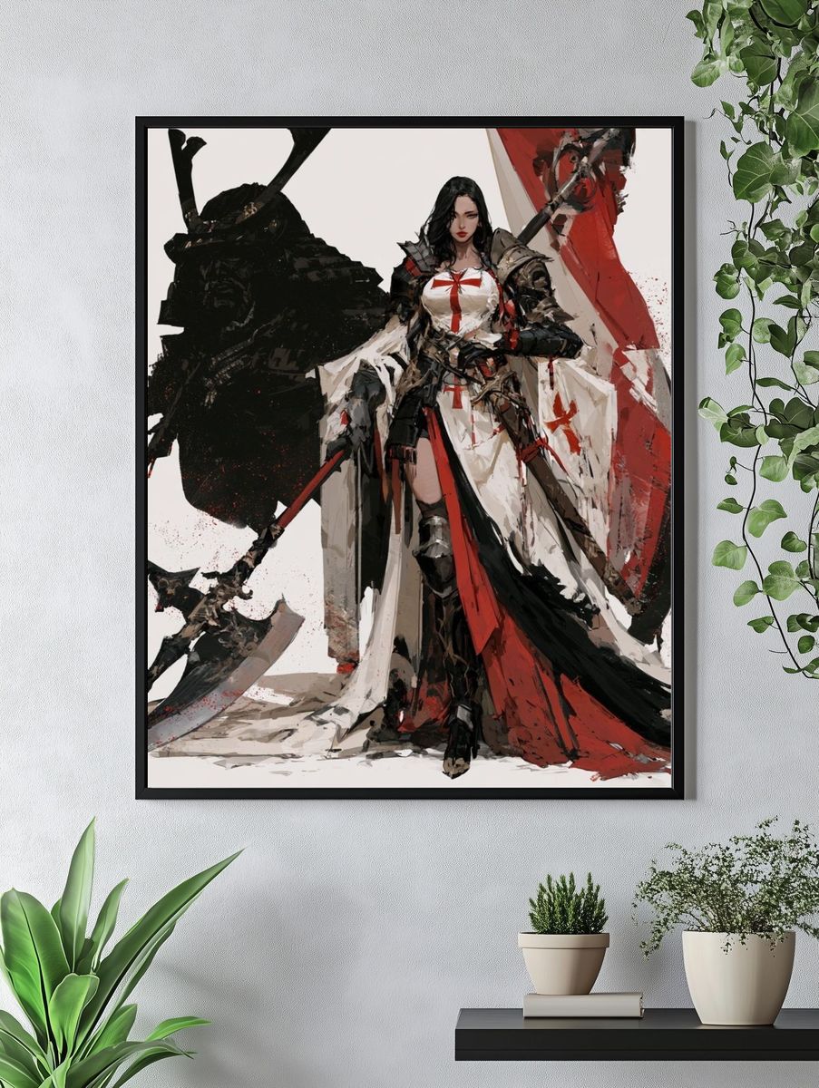 Haunting Skull Ink Poster. — room view 4