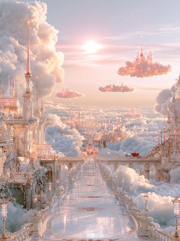 Cloud Palace Dreamscape Print. poster detail