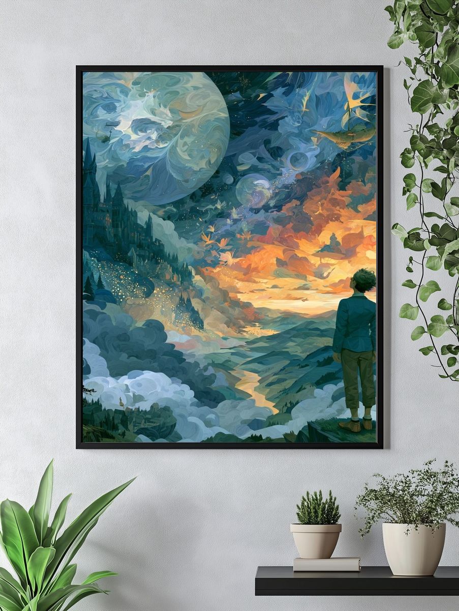 Dreamscape Castle Landscape Print. — room view 4