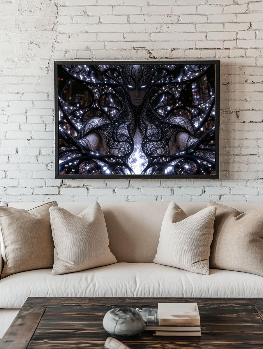Dark Crystal Sorceress Illustration Poster. room preview