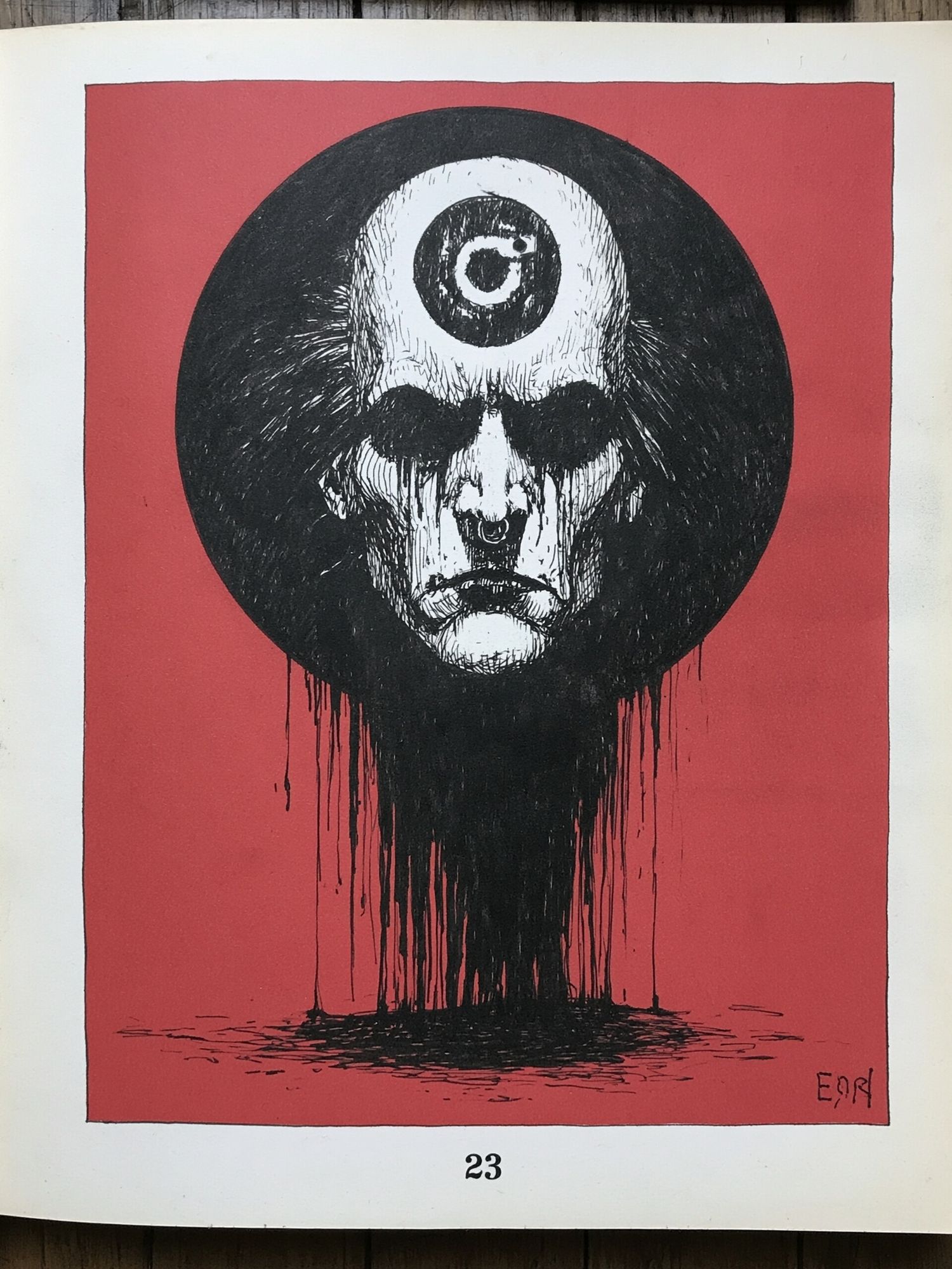 Surreal Skull Portrait Print. poster detail