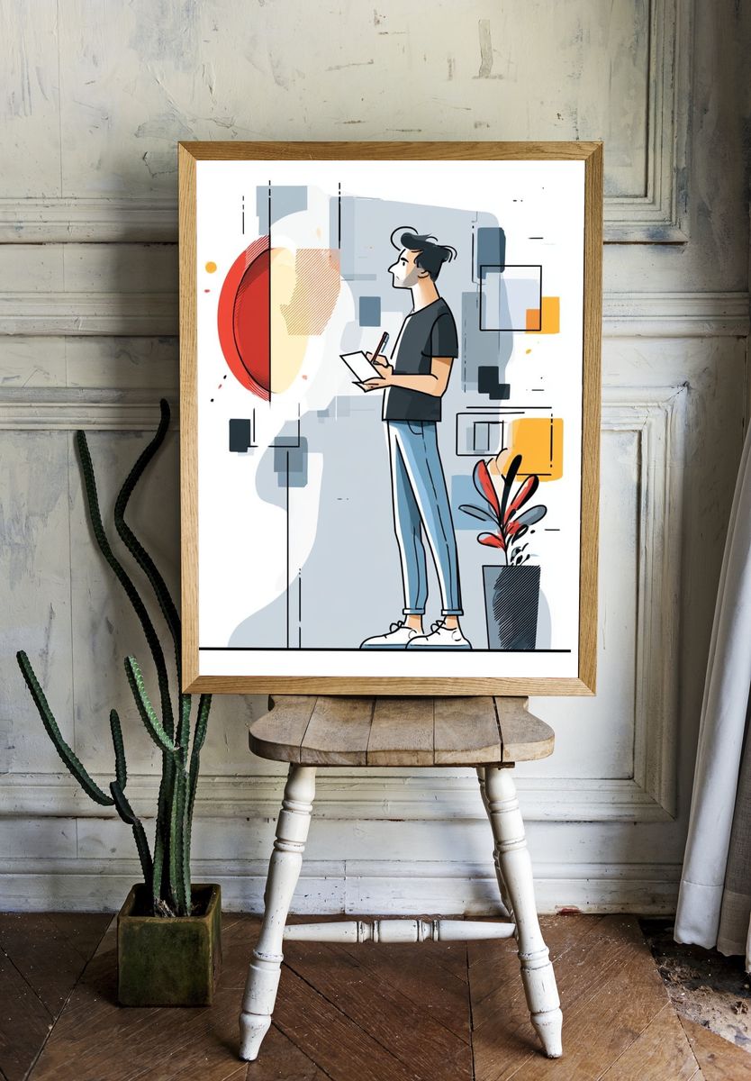 Creative Designer Illustration Poster. room preview