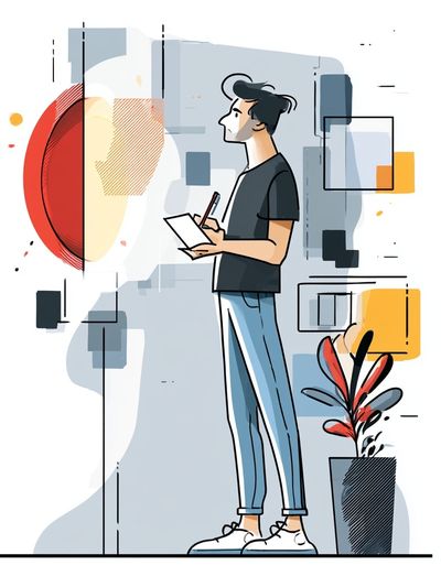 Creative Designer Illustration Poster.