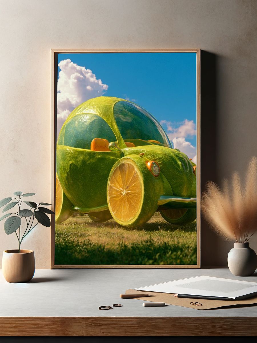 Forest Goblin Watercolor Poster. — room view 2