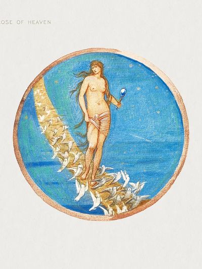 Rose Heaven Flower Book (1905). poster