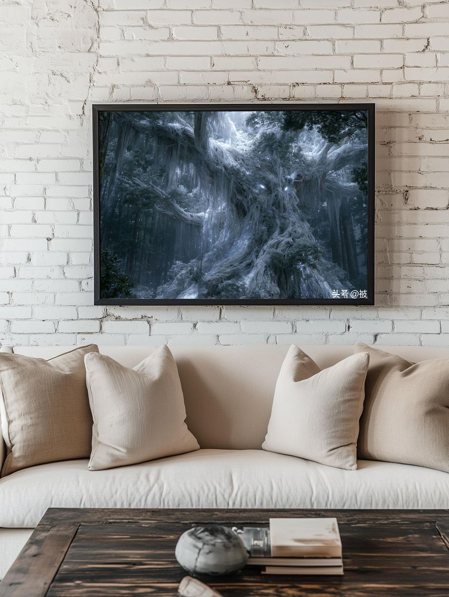 Enchanted Forest Spirit — Fantasy Print. — room view 1