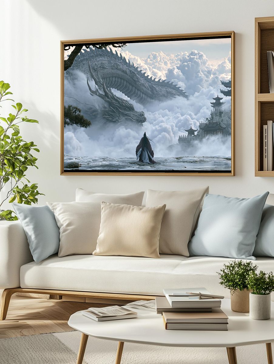 Celestial Dragon Temple Poster. — room view 2