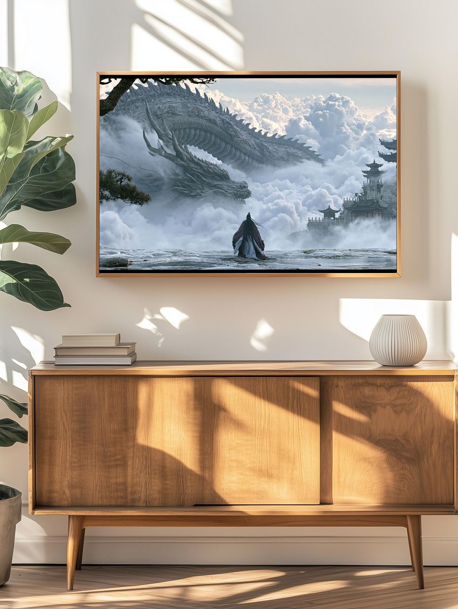 Celestial Dragon Temple Poster. — room view 3