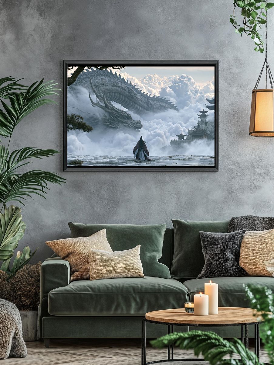 Celestial Dragon Temple Poster. — room view 4