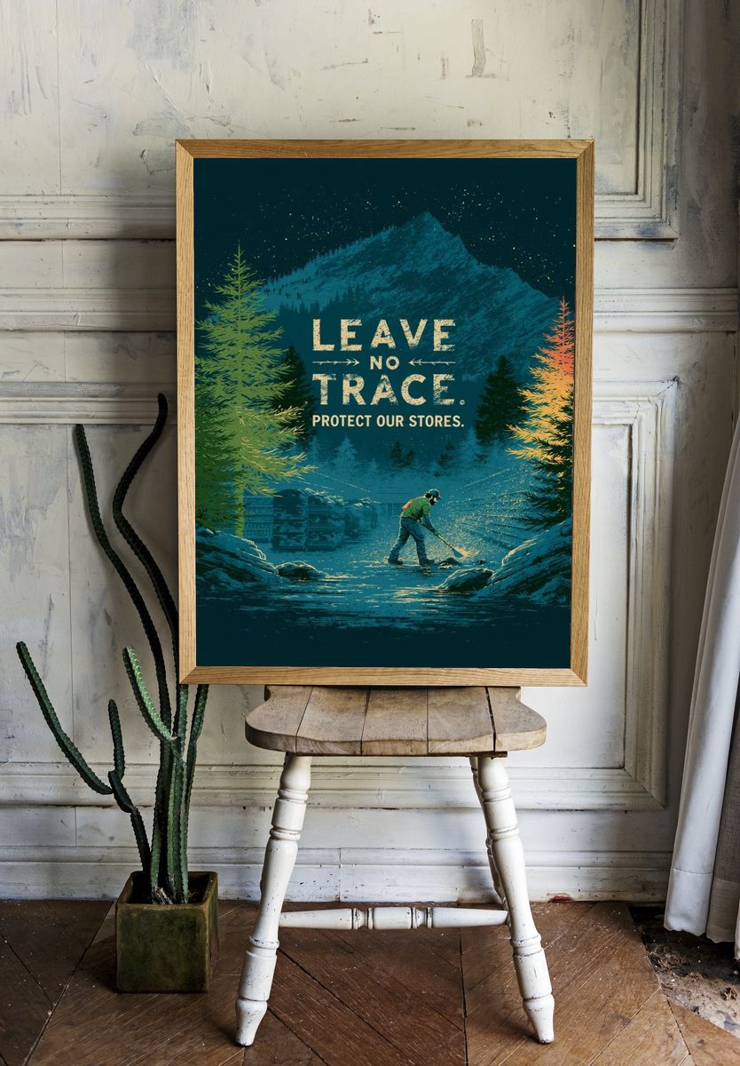 Leave No Trace Forest Poster. — room view 1