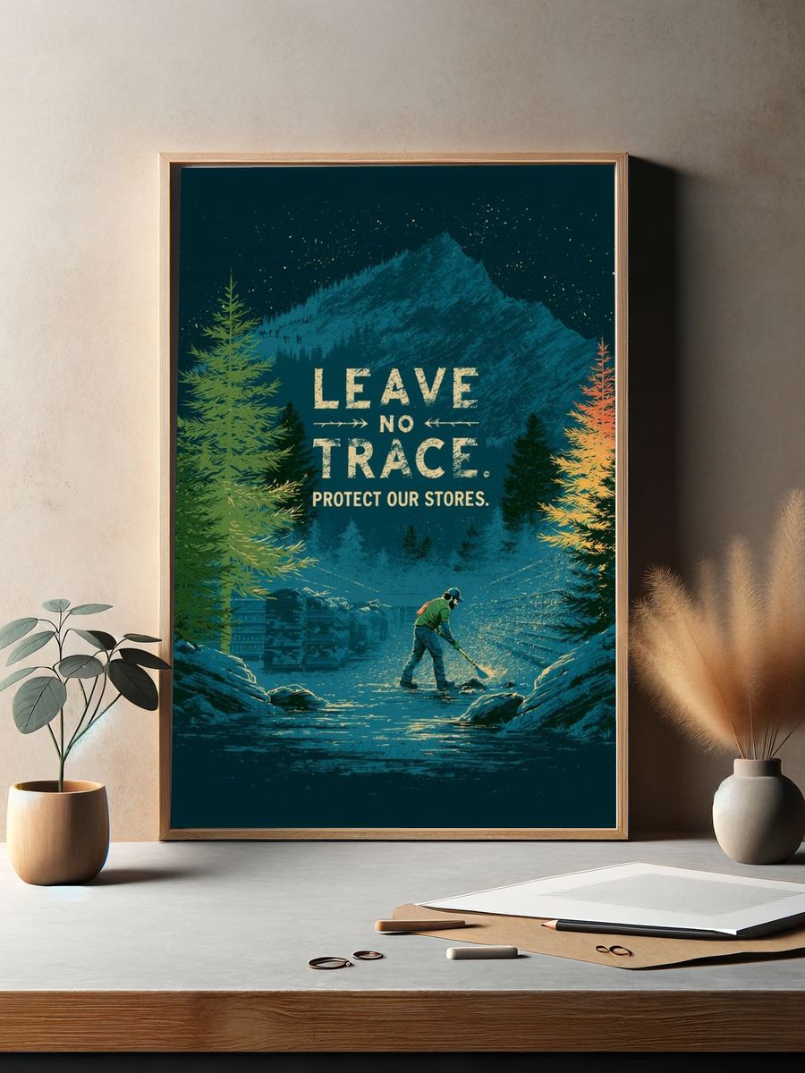 Leave No Trace Forest Poster. — room view 2