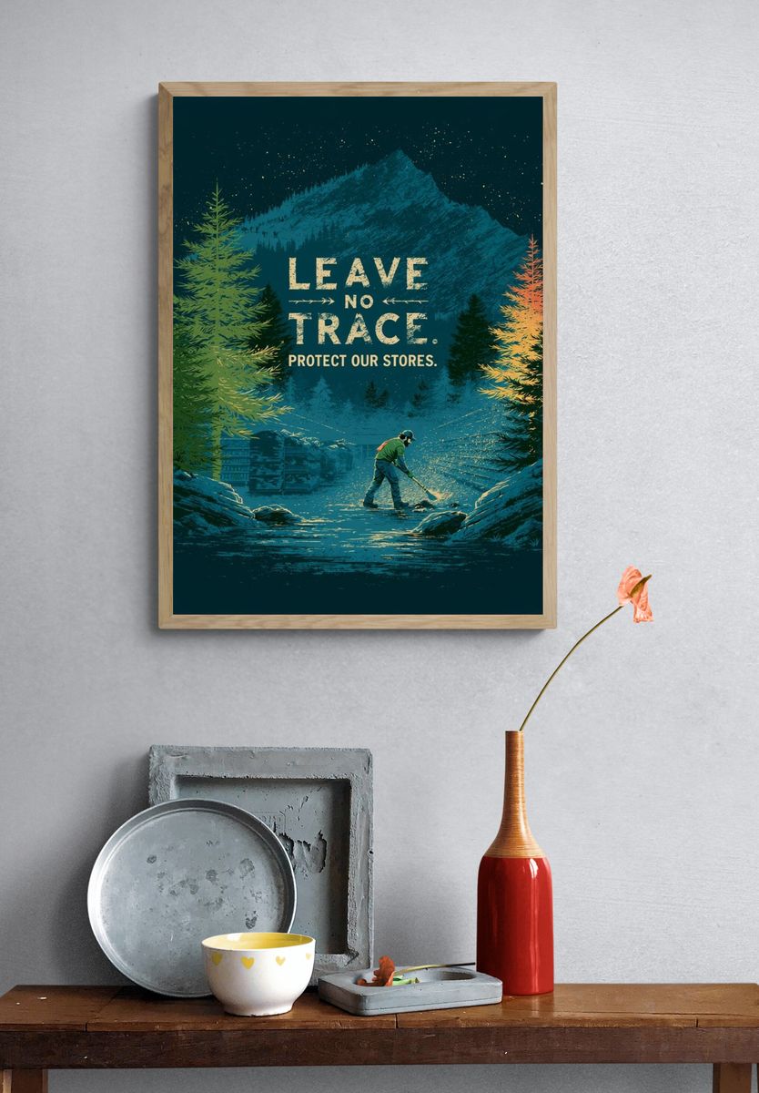 Leave No Trace Forest Poster. — room view 3