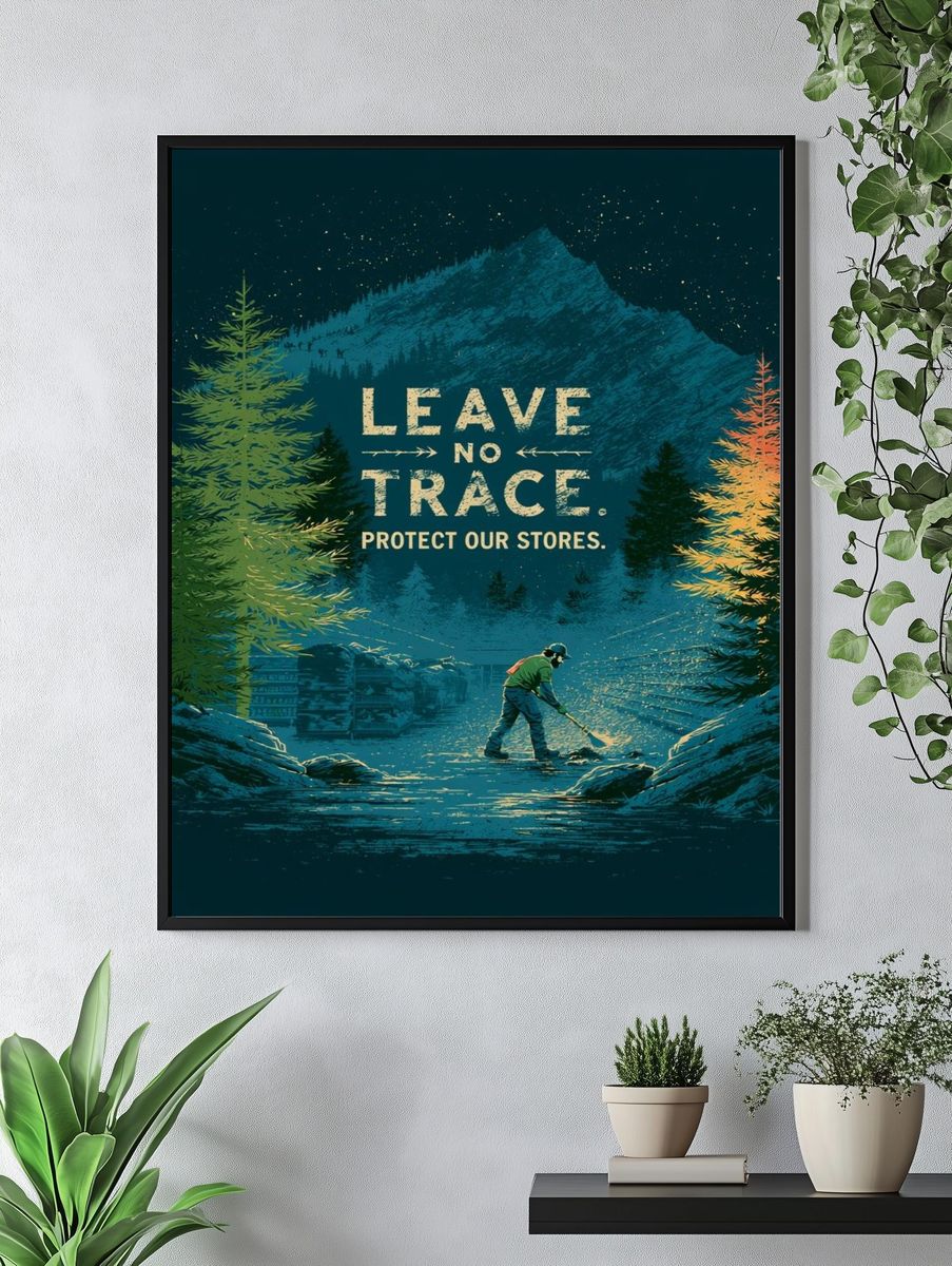 Leave No Trace Forest Poster. — room view 4