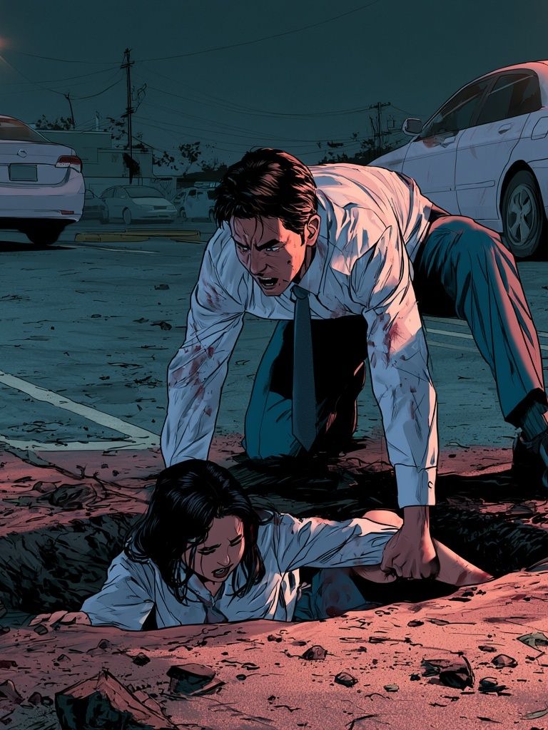 Night Rescue Thriller Poster. poster — illustration art