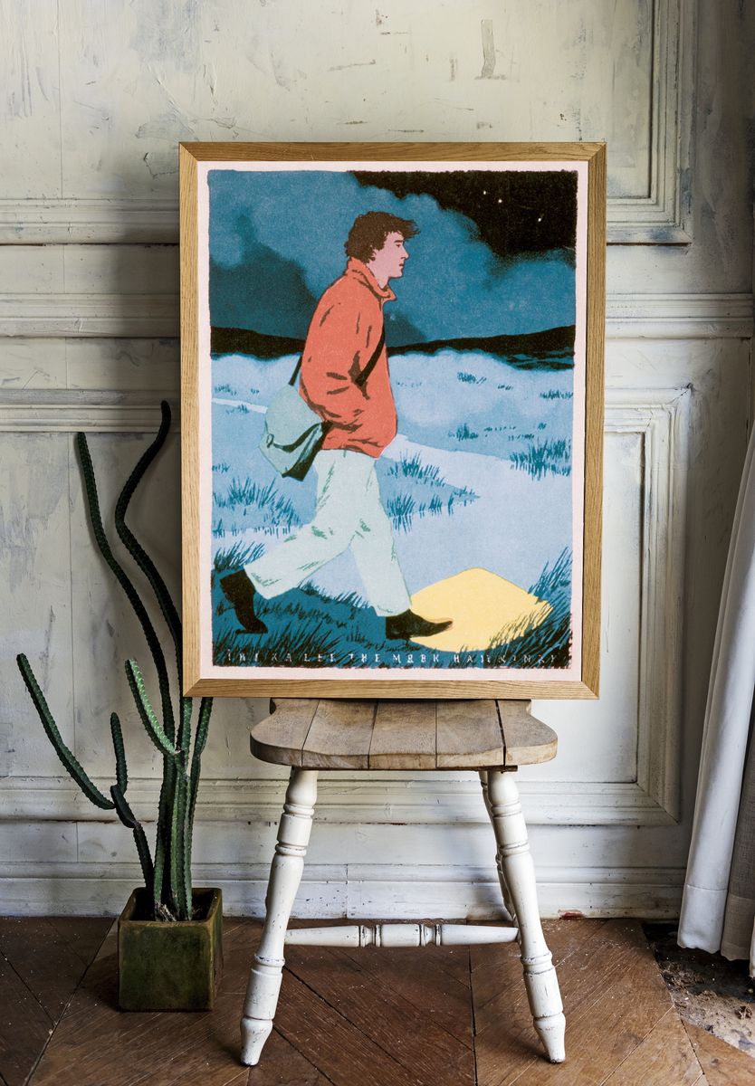 Walking in the Moonlight Poster. room preview