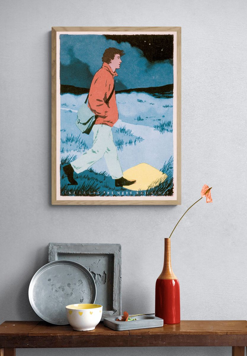 Walking in the Moonlight Poster. — room view 3