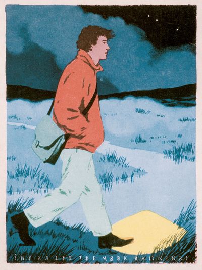 Walking in the Moonlight Poster. poster