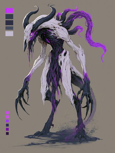 Void Stalker Digital Art Poster. poster