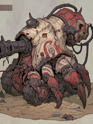 Mechanical Crab Illustration Poster. poster — illustration art