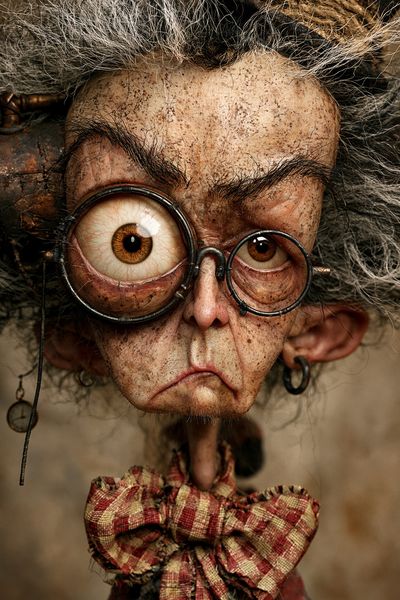 Steampunk Doll Portrait Poster. poster print