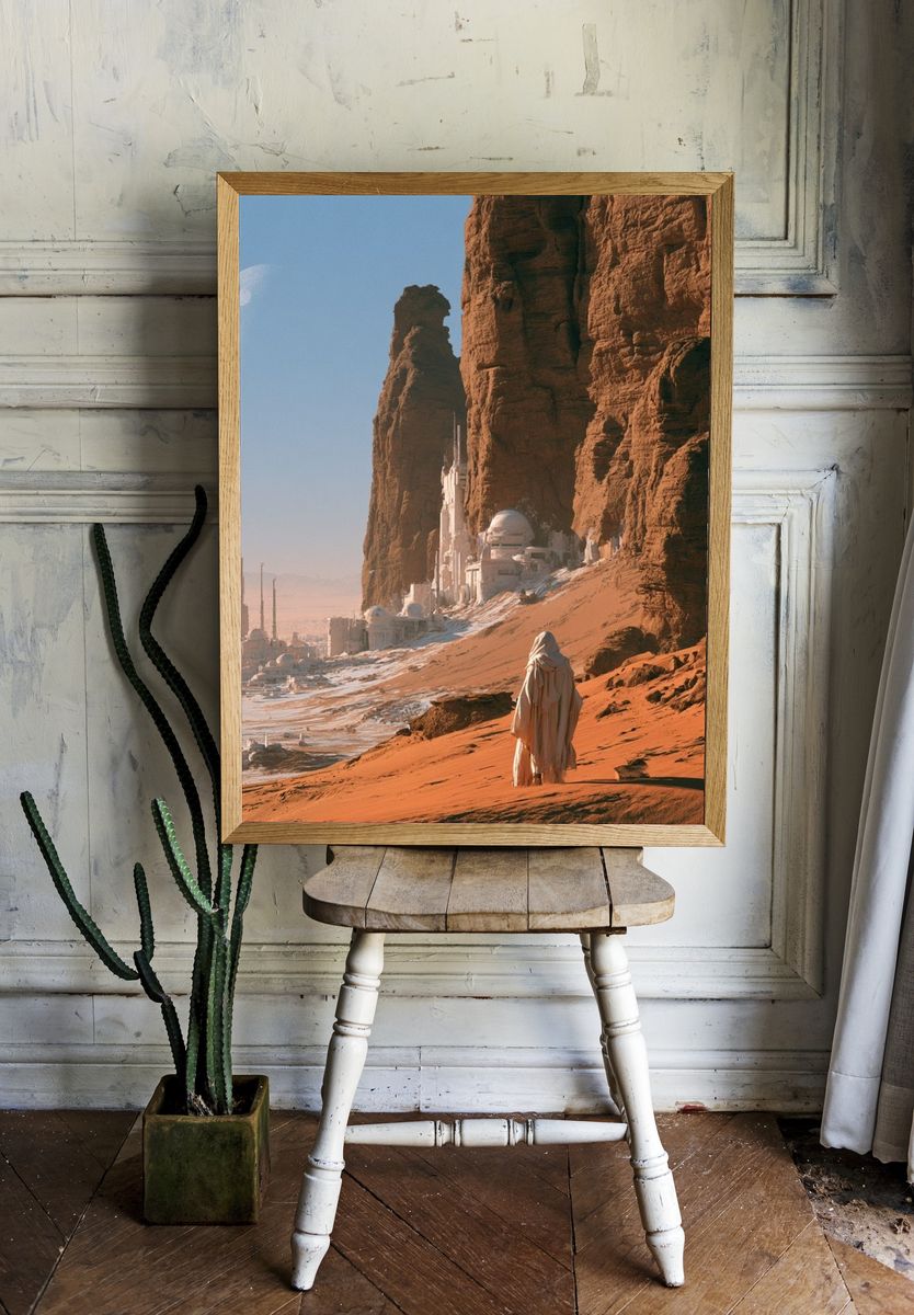 Desert Sci-Fi Landscape Poster. — room view 1