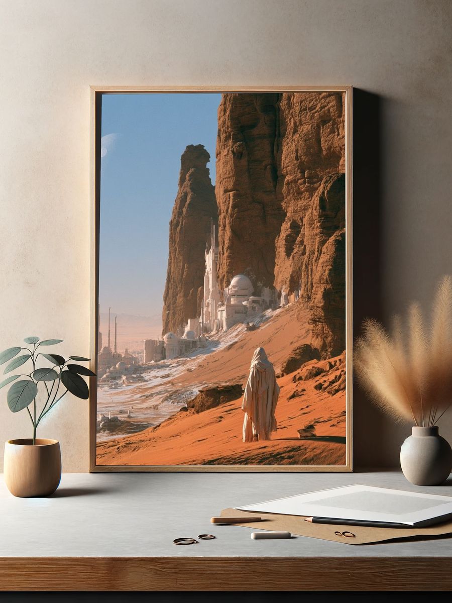 Desert Sci-Fi Landscape Poster. — room view 2