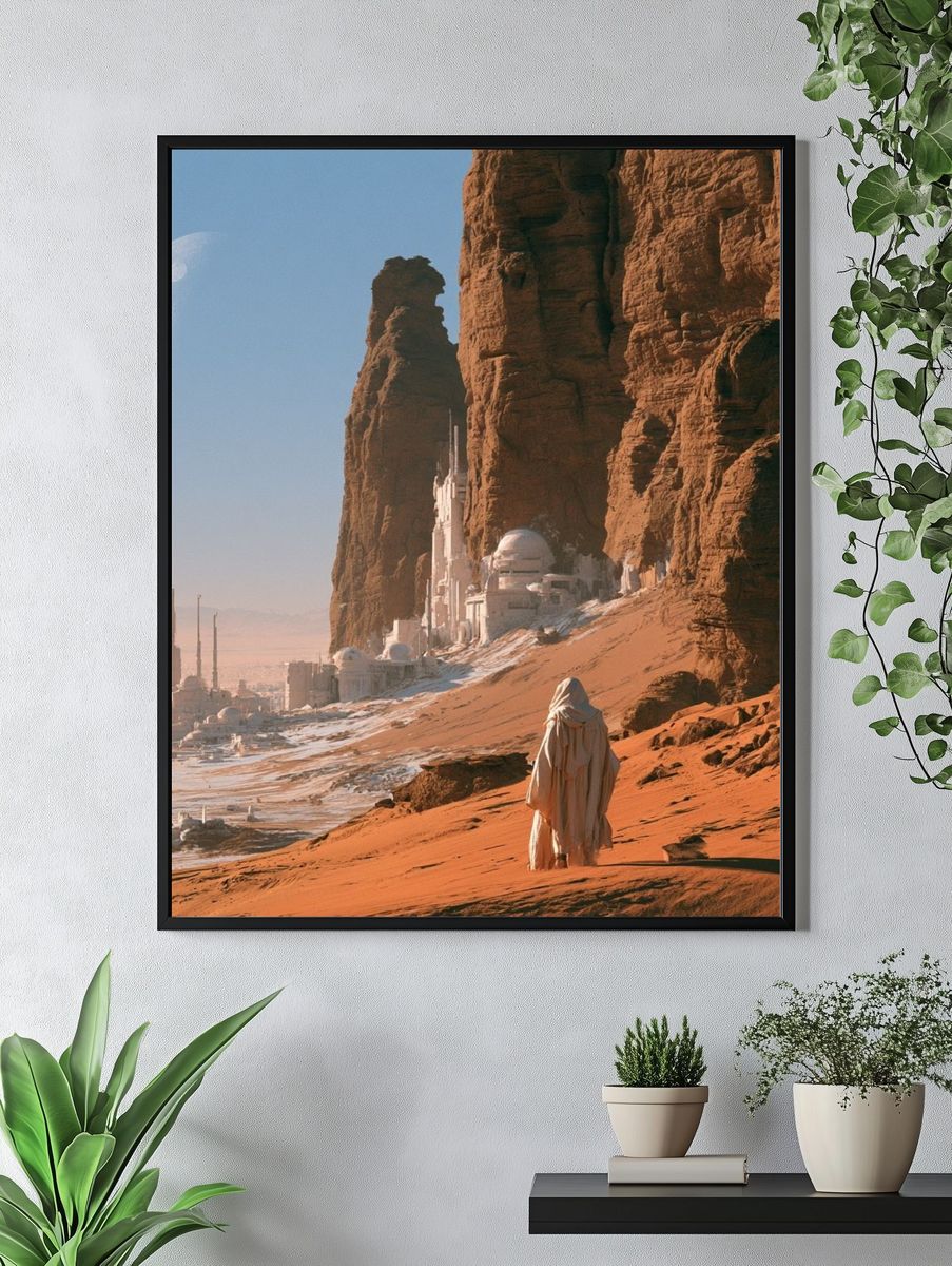 Desert Sci-Fi Landscape Poster. — room view 4