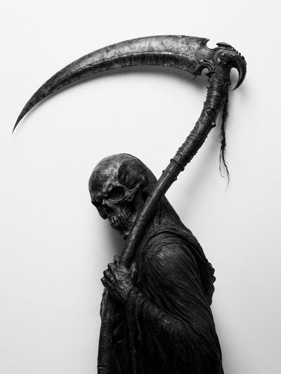 Grim Reaper Skull Portrait Poster. poster print