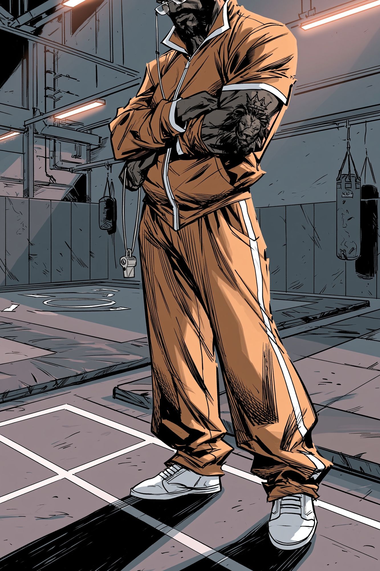 Boxing Gym Champion Illustration Poster. poster detail