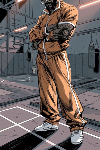 Boxing Gym Champion Illustration Poster.