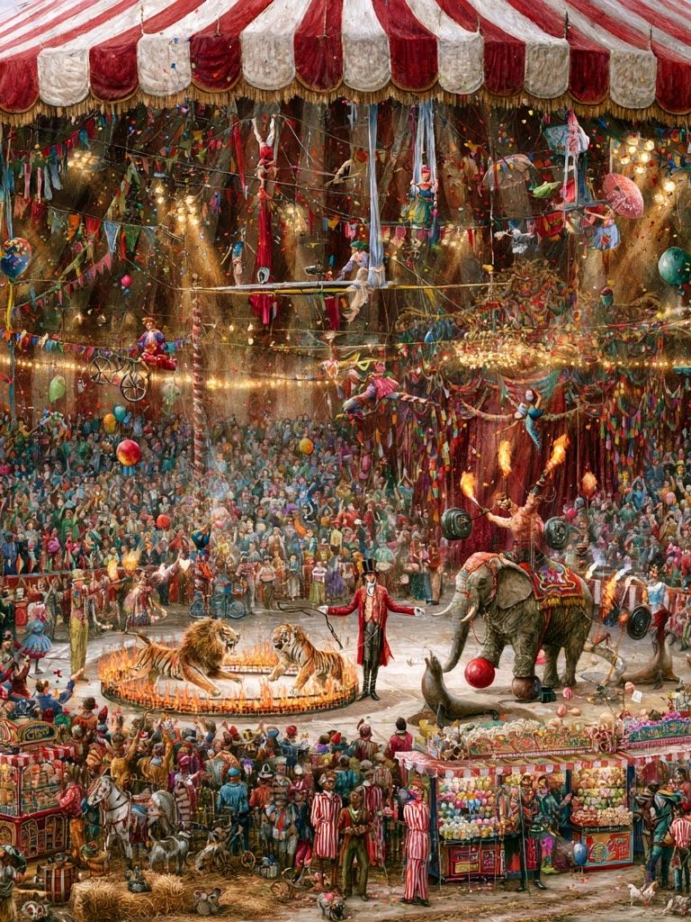 Circus Spectacle — Illustration Print. poster detail