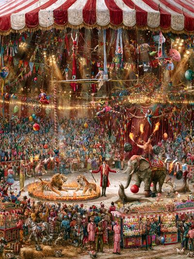 Circus Spectacle — Illustration Print. poster