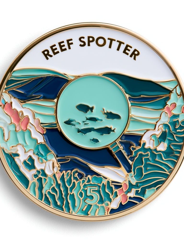 Reef Spotter Marine Illustration Poster. poster — illustration art